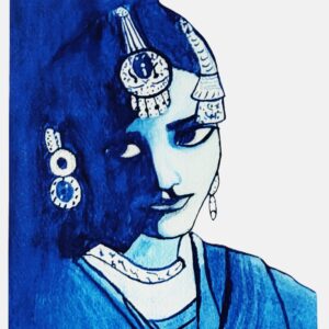 Watercolour Portrait of Umrao Jaan (Print) (Copy)